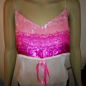 Tracy Reese sequin chiffon camisole, size 4